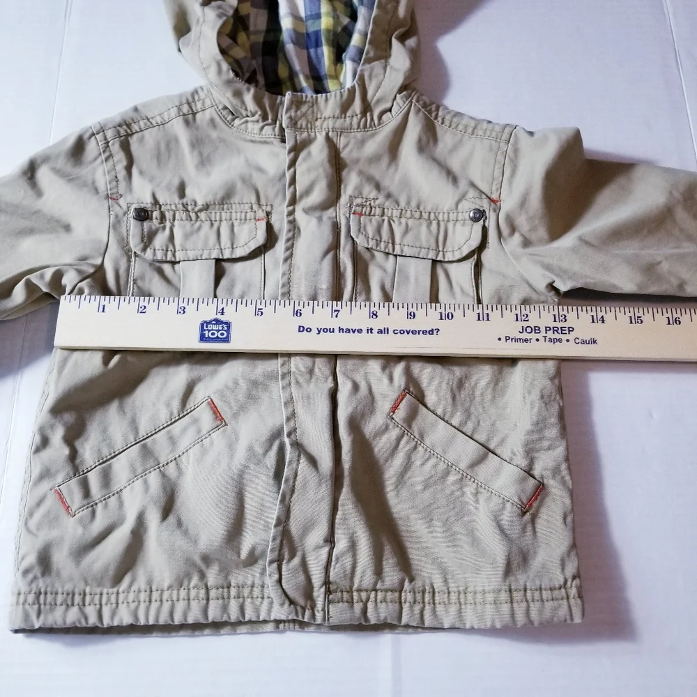 GENUINE KIDS FROM OSHKOSH TAN UTILITY JACKET SIZE 12 MONTHS